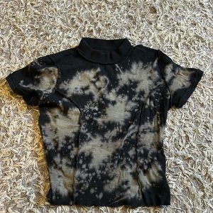 BDG navy and cream tie dye T shirt size medium